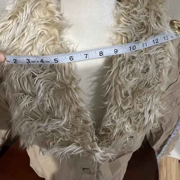 Hudson Place Leather & Faux Fur Coat - Picture 6 of 10